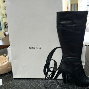 Nine West black boots 7
